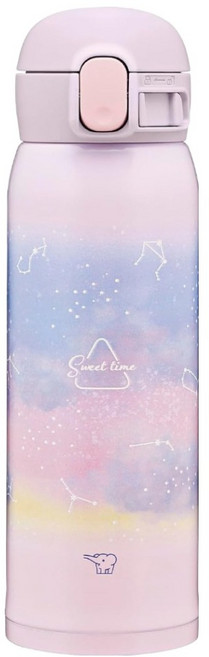 ZOJIRUSHI 象印 不鏽鋼彈蓋式真空保溫杯 SM-WH48-VK, 星莉紫, 480ml, 1個