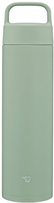ZOJIRUSHI 象印 不鏽鋼一體式中栓吊環真空保溫杯, 豆沙綠, 650ml, 1個