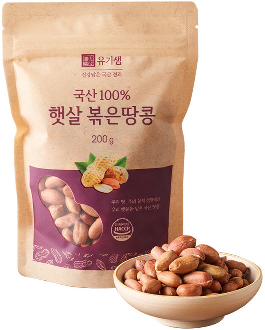 유기샘 햇살 볶은땅콩, 200g, 1개
