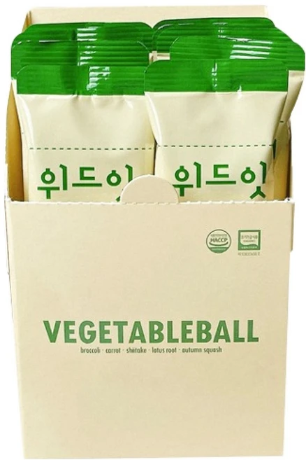 위드잇 유아용 유기농 야채볼 12p, 1개, 42g - 쿠팡