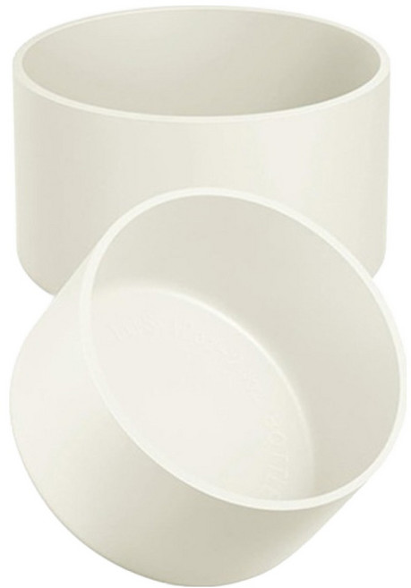 바른리빙 소음방지 텀블러 실리콘 커버 보호개, 화이트, 2개