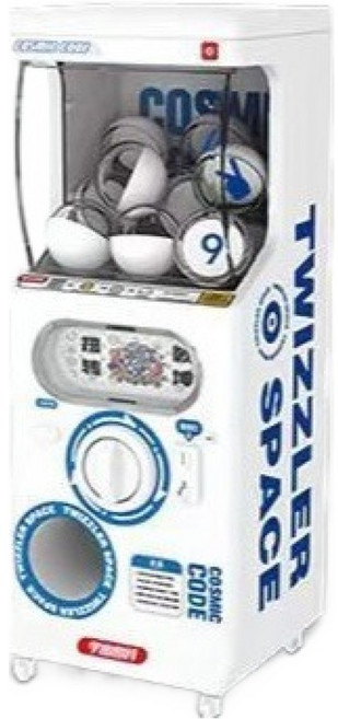 娛樂抽獎遊戲 便攜式迷你扭蛋機 白色 + 藍色, 1個