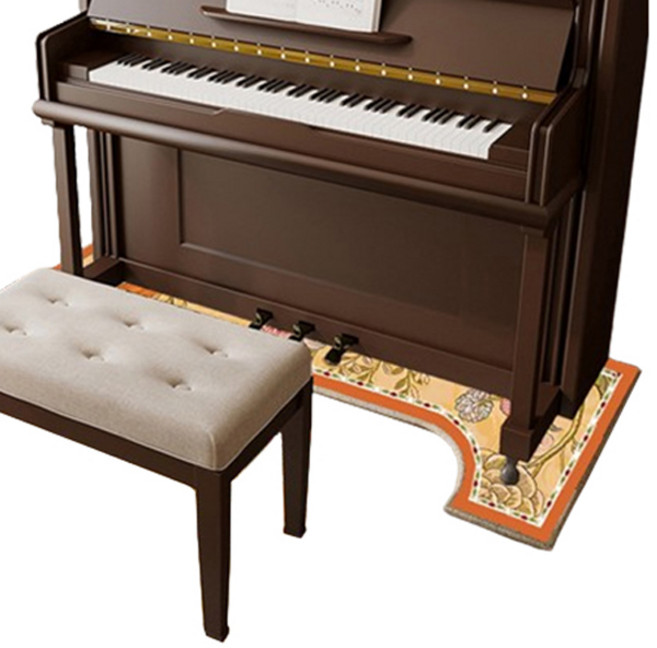 마켓감성 고급 피아노 방음매트 스텐드형, 오렌지, 1개