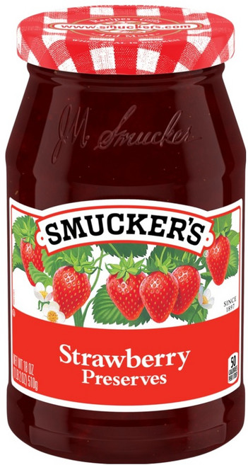 스머커즈 딸기 프리저브 잼, 510g, 1개