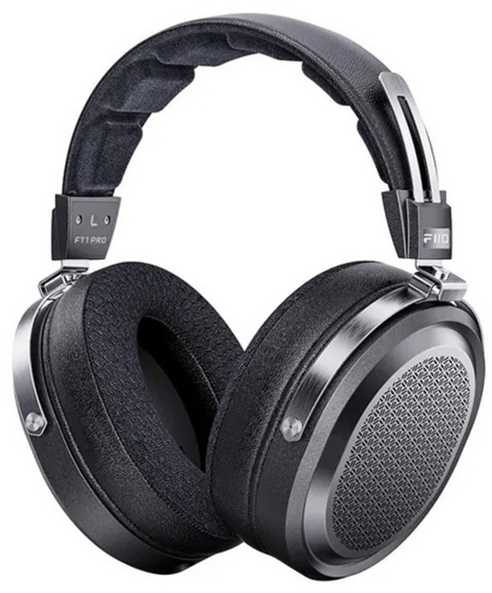 FIIO 飛傲 開放式平板振膜耳罩耳機, 黑色, FT1 PRO