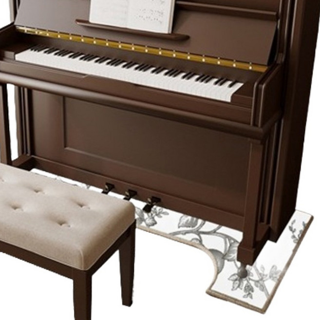 마켓감성 고급 피아노 방음매트 스텐드형, 화이트, 1개