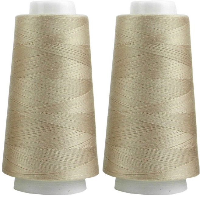 유니크 프리미엄 OWL 코아사 45수 2합 실, 31 베이지, 2개