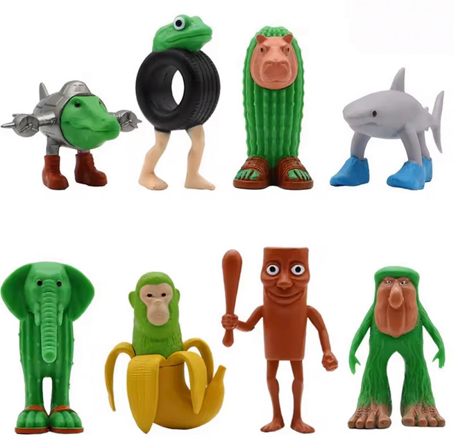 아트조이 이탈리안 브레인롯 피규어 8종 세트 E, 1세트