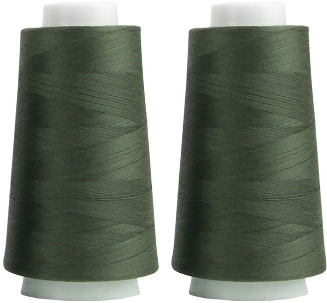 유니크 프리미엄 OWL 코아사 45수 2합 실, 24 카키, 2개