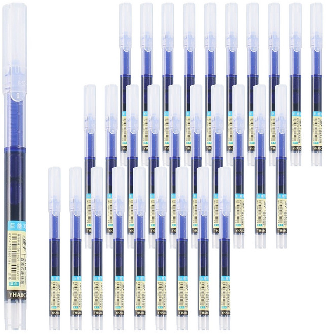 미도리 초대용량 갓성비 0.5mm 중성펜 MDR004, 블루, 50개