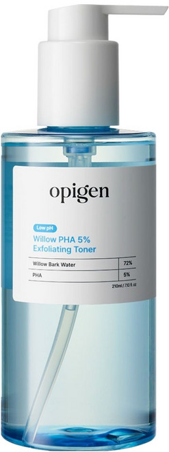 오피겐 약산성 윌로우 PHA 5% 엑스폴리에이팅 토너, 1개, 210ml