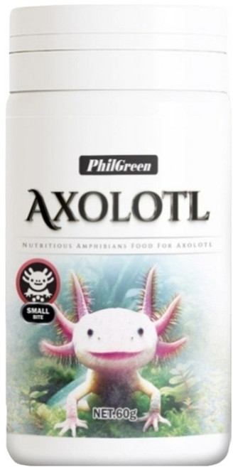 필그린 아홀로틀 우파루파 사료, 60g, 1개