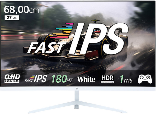 픽셀아트 QHD Fast IPS 180Hz 게이밍 모니터 화이트, 68.58cm, PAQ2718W(무결점)