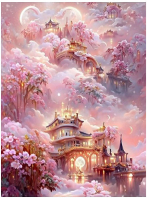 탑피아 알록달록 DIY보석십자수 30 x 40 cm, DAIK-1799, 1개