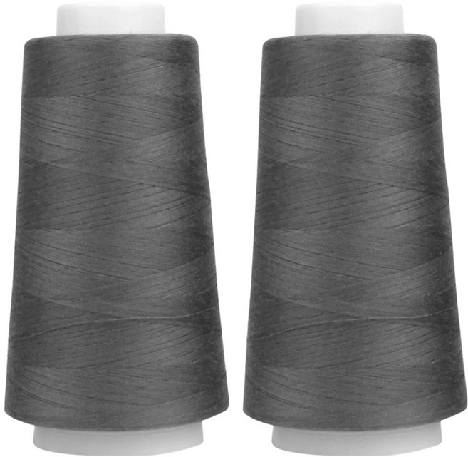 유니크 프리미엄 OWL 코아사 45수 2합 실, 40 다크그레이, 2개