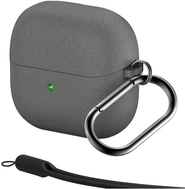 케이맥스 페블 케이스 + 카라비너 + 실리콘 줄 세트, 버즈3/버즈3프로/버즈3FE, 샌드, 1개