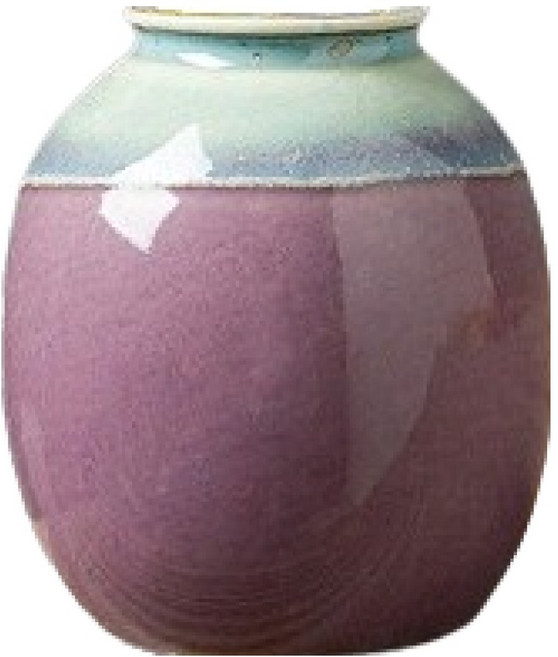 사인포스트 도자기 인테리어 화병 통형, 민트+라이트 퍼플