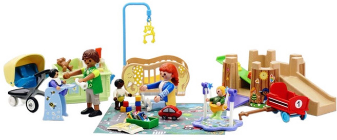 플레이모빌 유아 방 피규어 71649, 1개