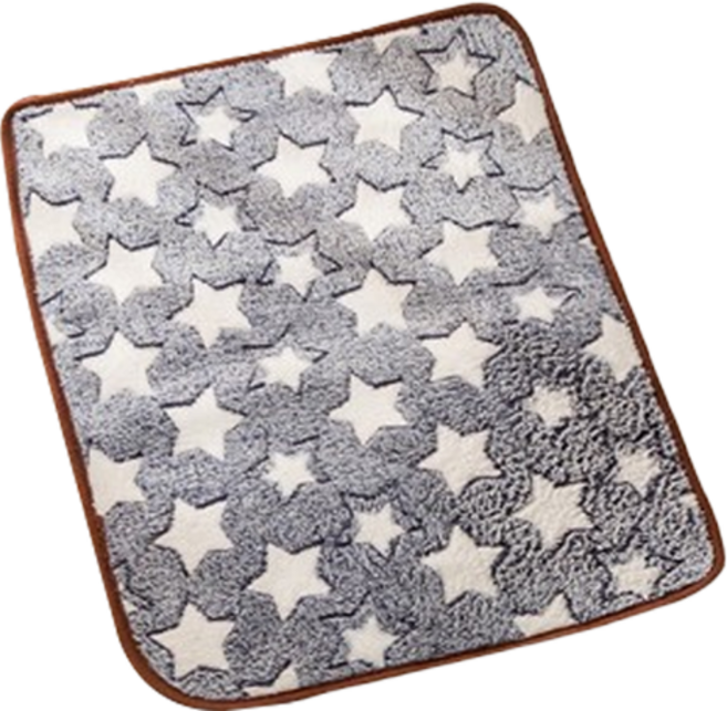 애와니 반려동물 귀여운패턴 쿨매트, 블루화이트별, 1개