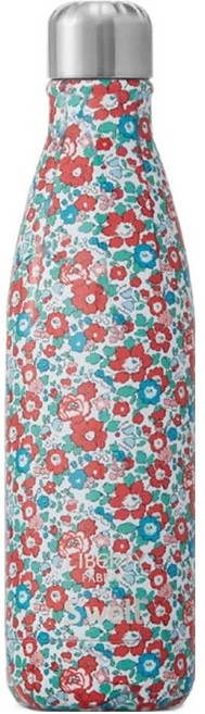 S'well 美國運動時尚不鏽鋼保冷 保溫瓶 Liberty Fabrics S'well Betsy Ann 17oz, 1個, 500ml, 紅色碎花