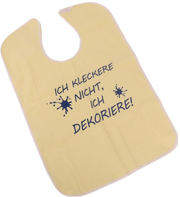 플렉스라인 노인 환자 성인용 턱받이, 베이지, 1개