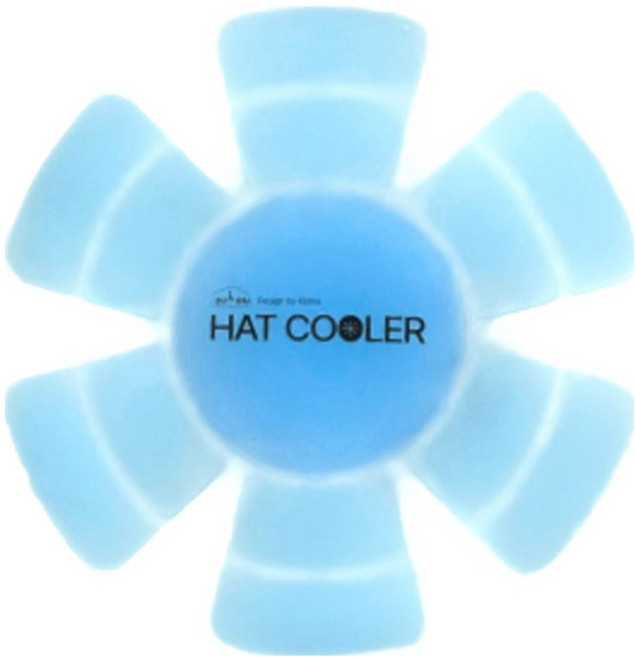 디유 모자에 넣어쓰는 헤드쿨러 블루 아이스팩 17.5 x 17.5 cm, 1개