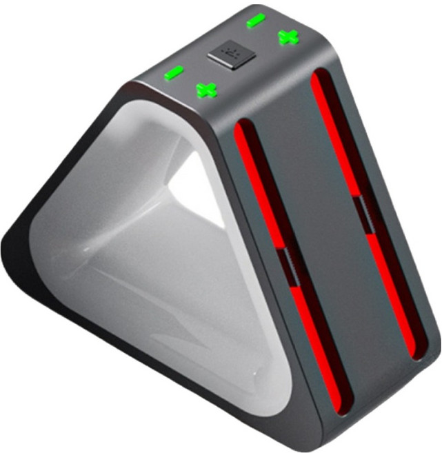 호후 닌텐도 스위치2 충전 거치대 차징 스탠드 충전독 삼충독 조이콘충전기, 블랙, 1개