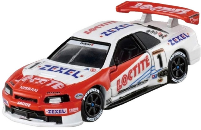 토미카 프리미엄 레이싱 록타이트 젝셀 RC카 GT-R, 혼합색상, 1개