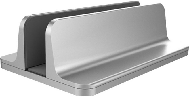 小麥購物 鋁合金筆電立架 單槽 L713, 銀色, 1層