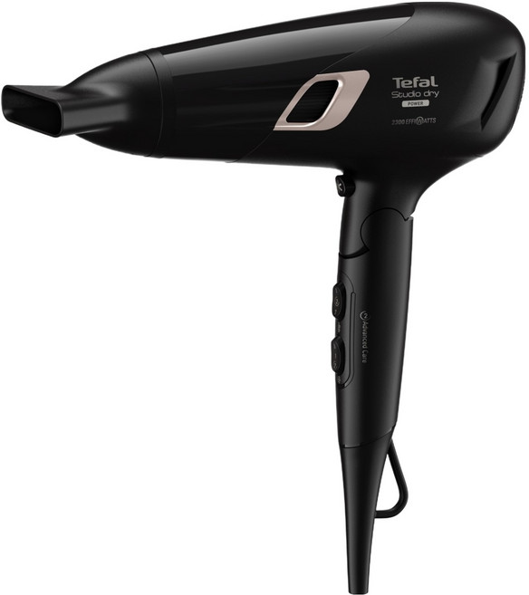 테팔 헤어드라이어 스튜디오 드라이 파워 2100W, HV5895K0, 블랙