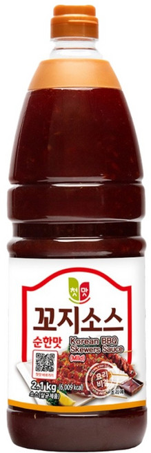 첫맛 꼬지 소스 순한맛, 2.1kg, 1개