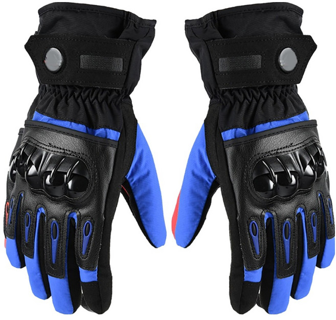 小麥購物 硬殼防摔手套 L706, 藍色