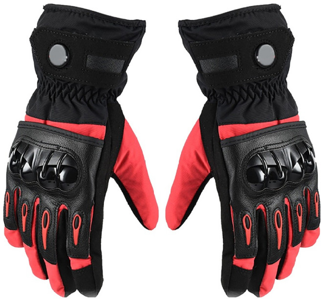 小麥購物 硬殼防摔手套 L706, 紅色