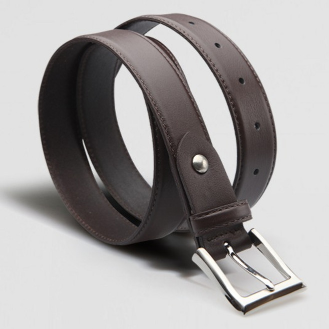 VONIN 이태리소가죽 30미리 로듐비조 볼륨벨트 NT070DBR