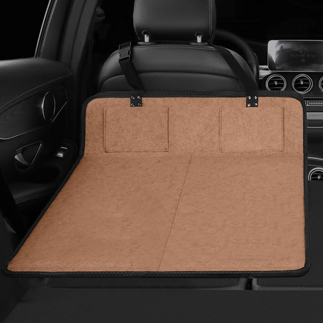 크로니클 차량용 뒷좌석 평탄화 캠핑 접이식 수납 매트 2포인트 XL, 브라운, 컨텐츠 참조