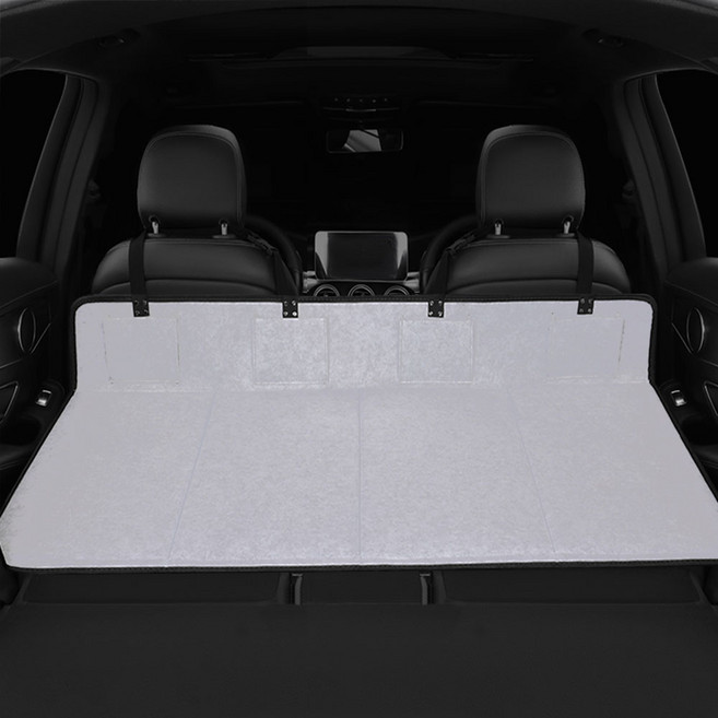 CRONICLE 車用後座平坦化露營折疊收納床墊 4點式 XL, 參考內容, 灰色
