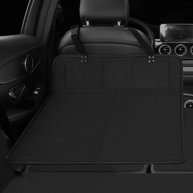 크로니클 차량용 뒷좌석 평탄화 캠핑 접이식 수납 매트 2포인트 XL, 블랙, 컨텐츠 참조