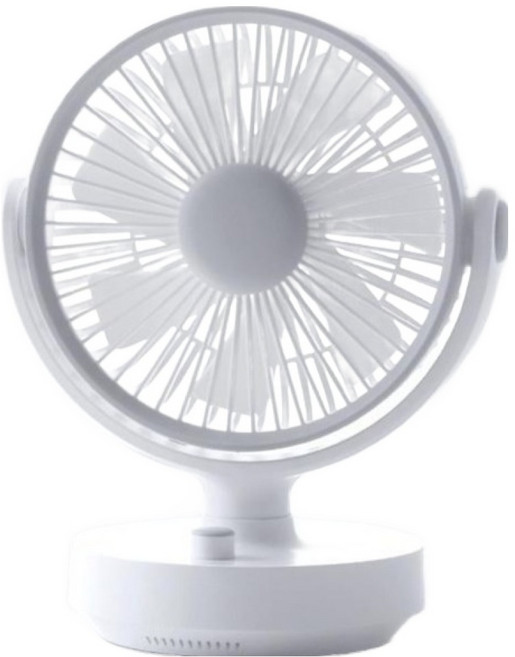플랜룩스 무선 모티팬 미니 탁상용 선풍기, PDP-01WG, 화이트