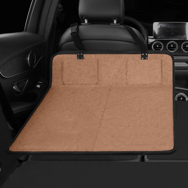 크로니클 차량용 뒷좌석 평탄화 캠핑 접이식 수납 매트 2포인트 L, 브라운, 컨텐츠 참조