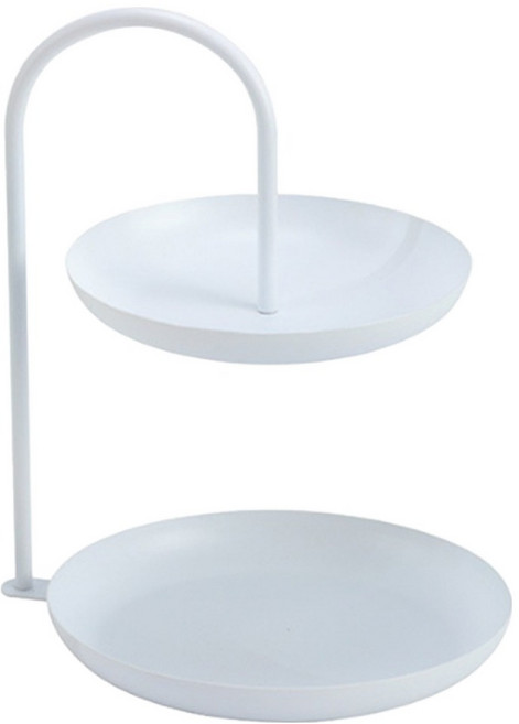 알로데 2단 인테리어 트레이, 4 실버