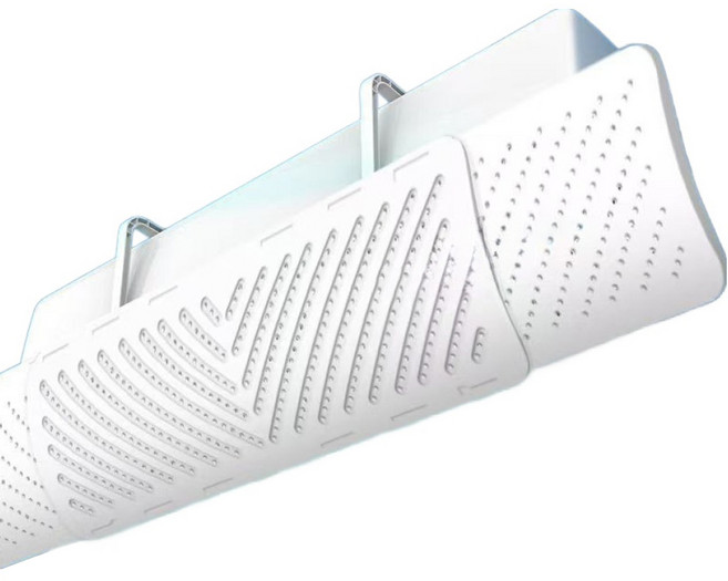 이롭상회 예쁜 에어컨 바람막이 90 x 27 cm, 1개, 화이트 확장형