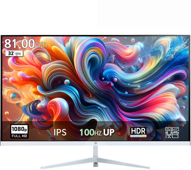 픽셀아트 FHD IPS 100Hz 모니터 화이트, 81cm, PA3230W(무결점)