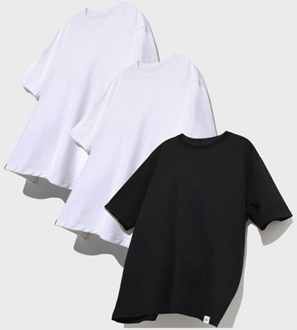 예일 쿨 코튼 베이직 티 3p 세트