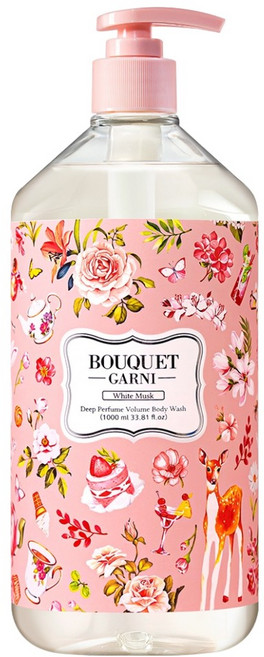 BOUQUET GARNI 馥郁香氛豐盈沐浴乳 白麝香, 1個, 1L