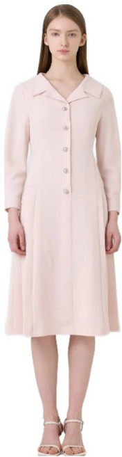 케네스레이디 여성용 더블클 사이드 플리츠 원피스