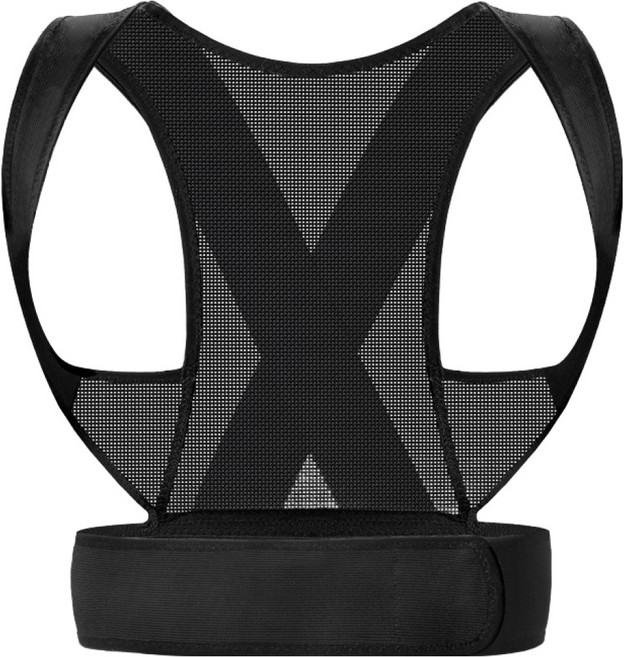 몽리코 통풍이 잘되는 바른 습관 바른 자세 밴드 블랙, 1개