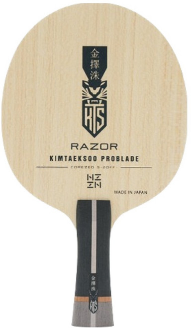 티마운트 김택수 FL 탁구라켓, 1개, KTS 프로블레이드 RAZOR
