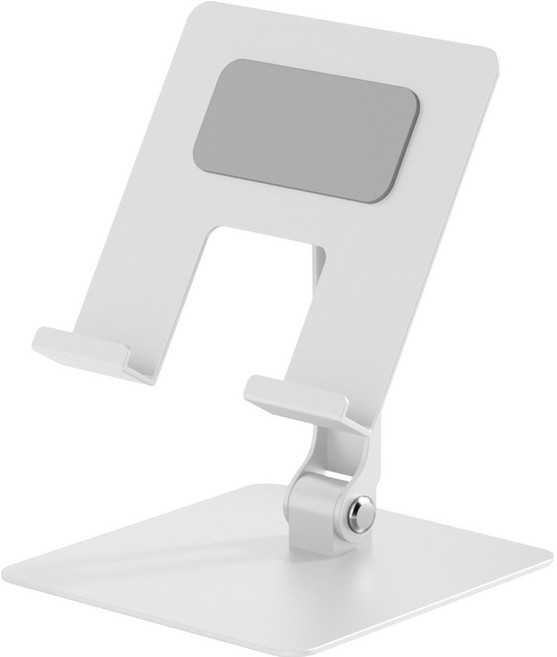 지에스비케이스 갤럭시탭 아이패드 태블릿 스탠드 휴대용 거치대, 크림화이트, 1개