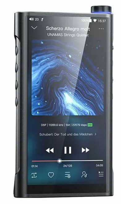 FIIO 飛傲 Android高階無損隨身音樂播放器, 黑色, M15S