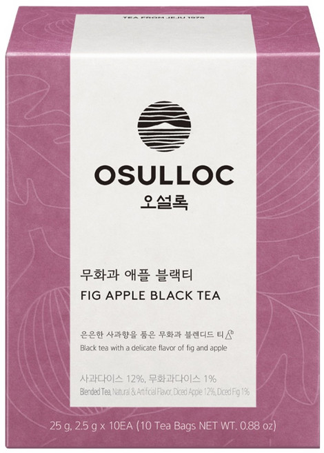 오설록 무화과 애플 블랙티 피라미드 티백, 2.5g, 10개입, 1개